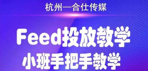 合仕传媒Feed投放教学，手把手教学，开车烧钱必须自己会-我爱找机会 - 学习赚钱技能, 掌握各行业视频教程