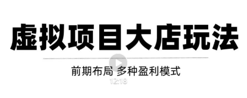 虚拟项目月入几万大店玩法分享，多店操作利润倍增（快速起店盈利）-我爱找机会 - 学习赚钱技能, 掌握各行业视频教程