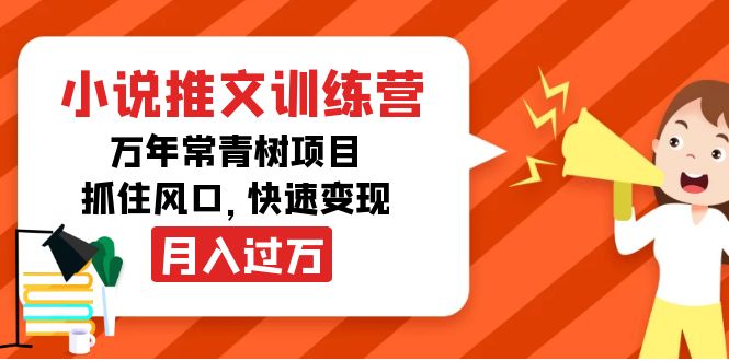 小说推文训练营，万年常青树项目，抓住风口，快速变现月入过万-我爱找机会 - 学习赚钱技能, 掌握各行业视频教程