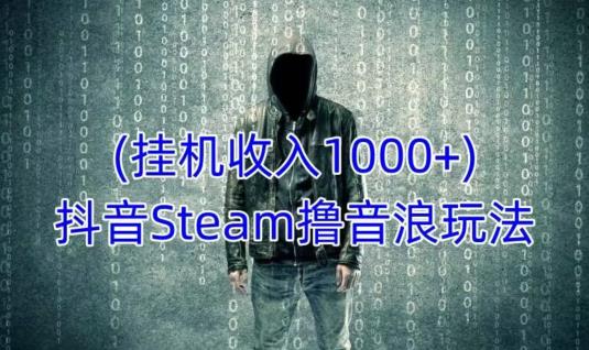 抖音Steam撸音浪玩法，挂机一天收入1000+不露脸 不说话 不封号 社恐人群福音-我爱找机会 - 学习赚钱技能, 掌握各行业视频教程