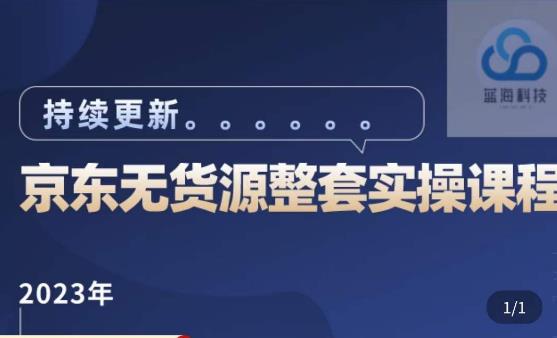 蓝七·2023京东店群整套实操视频教程，京东无货源整套操作流程大总结，减少信息差，有效做店发展-我爱找机会 - 学习赚钱技能, 掌握各行业视频教程