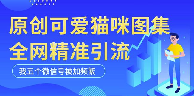 黑科技纯原创可爱猫咪图片，全网精准引流，实操5个VX号被加频繁-我爱找机会 - 学习赚钱技能, 掌握各行业视频教程