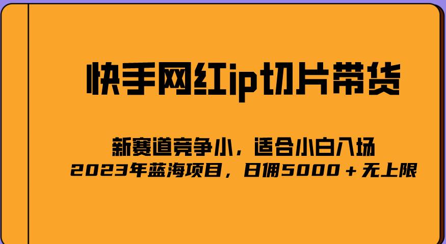 2023爆火的快手网红IP切片，号称日佣5000＋的蓝海项目，二驴的独家授权-我爱找机会 - 学习赚钱技能, 掌握各行业视频教程