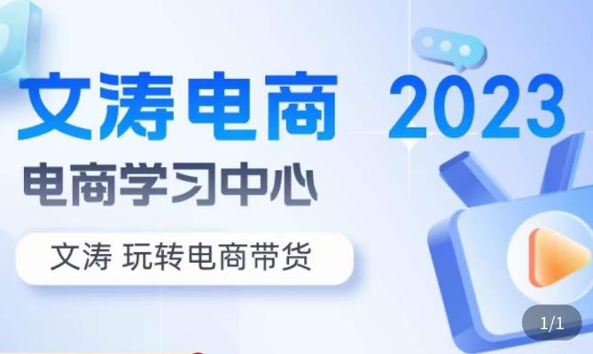 文涛电商·7天零基础自然流起号，​快速掌握店铺运营的核心玩法，突破自然展现量，玩转直播带货-我爱找机会 - 学习赚钱技能, 掌握各行业视频教程