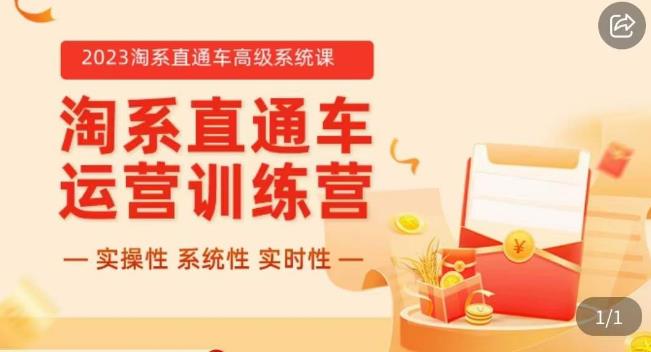 冠东·2023淘系直通车高级系统课，​实操性，系统性，实时性，直通车完整体系教学-我爱找机会 - 学习赚钱技能, 掌握各行业视频教程