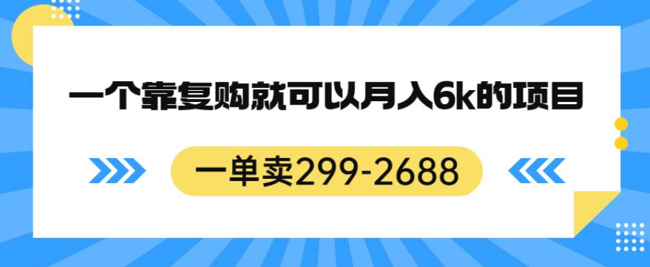 一单卖299-2688，一个靠复购就可以月入6k的暴利项目【揭秘】-我爱找机会 - 学习赚钱技能, 掌握各行业视频教程