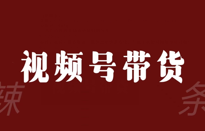 视频号带货联盟，赚信息差的带货钱，只需手机随时随地都可以做！-我爱找机会 - 学习赚钱技能, 掌握各行业视频教程