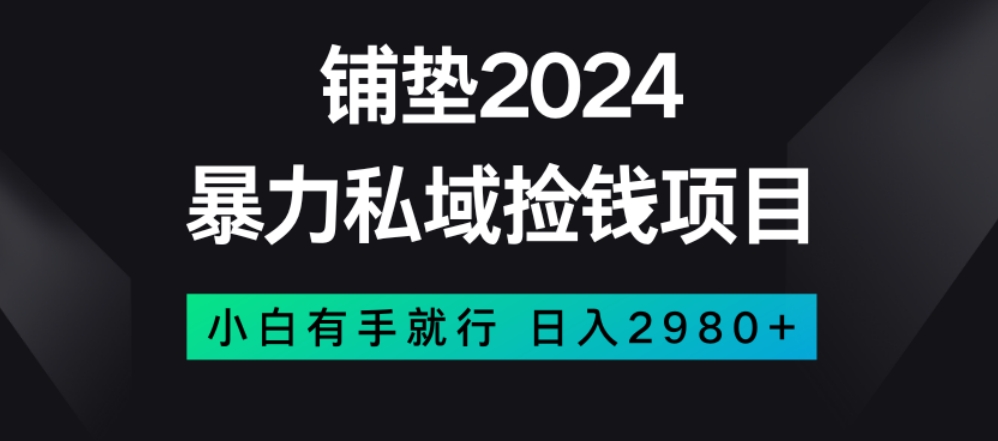 暴力私域捡钱项目，小白无脑操作，日入2980【揭秘】-我爱找机会 - 学习赚钱技能, 掌握各行业视频教程