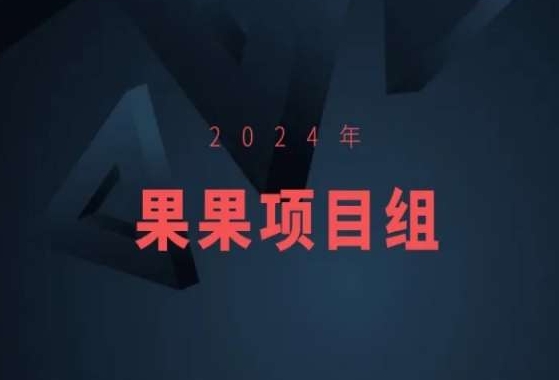 2024年果果项目组项目合集-果果最新项目-我爱找机会 - 学习赚钱技能, 掌握各行业视频教程