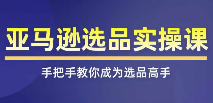 亚马逊选品实操课程，快速掌握亚马逊选品的技巧，覆盖亚马逊选品所有渠道-我爱找机会 - 学习赚钱技能, 掌握各行业视频教程