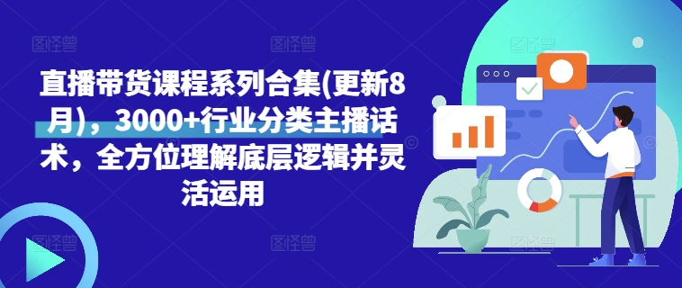 直播带货课程系列合集(更新8月)，3000+行业分类主播话术，全方位理解底层逻辑并灵活运用-我爱找机会 - 学习赚钱技能, 掌握各行业视频教程