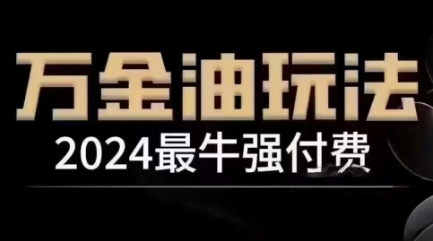 2024最牛强付费，万金油强付费玩法，干货满满，全程实操起飞-我爱找机会 - 学习赚钱技能, 掌握各行业视频教程