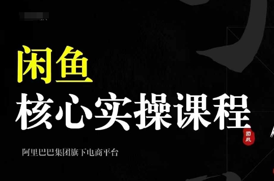 2024闲鱼核心实操课程，从养号、选品、发布、销售，教你做一个出单的闲鱼号-我爱找机会 - 学习赚钱技能, 掌握各行业视频教程