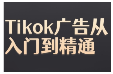 Tiktok Ads实操教程，Tiktok广告从入门到精通-我爱找机会 - 学习赚钱技能, 掌握各行业视频教程