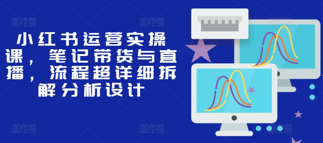 小红书运营实操课，笔记带货与直播，流程超详细拆解分析设计-我爱找机会 - 学习赚钱技能, 掌握各行业视频教程