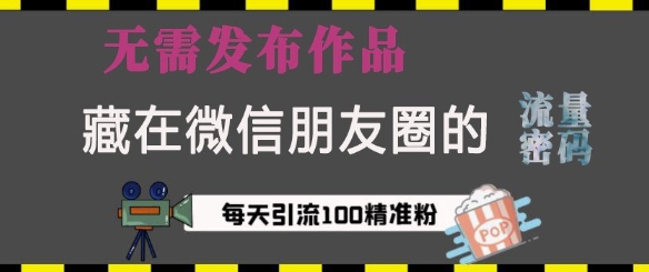 藏在微信朋友圈的流量密码，无需发布作品，单日引流100+精准创业粉【揭秘】-我爱找机会 - 学习赚钱技能, 掌握各行业视频教程